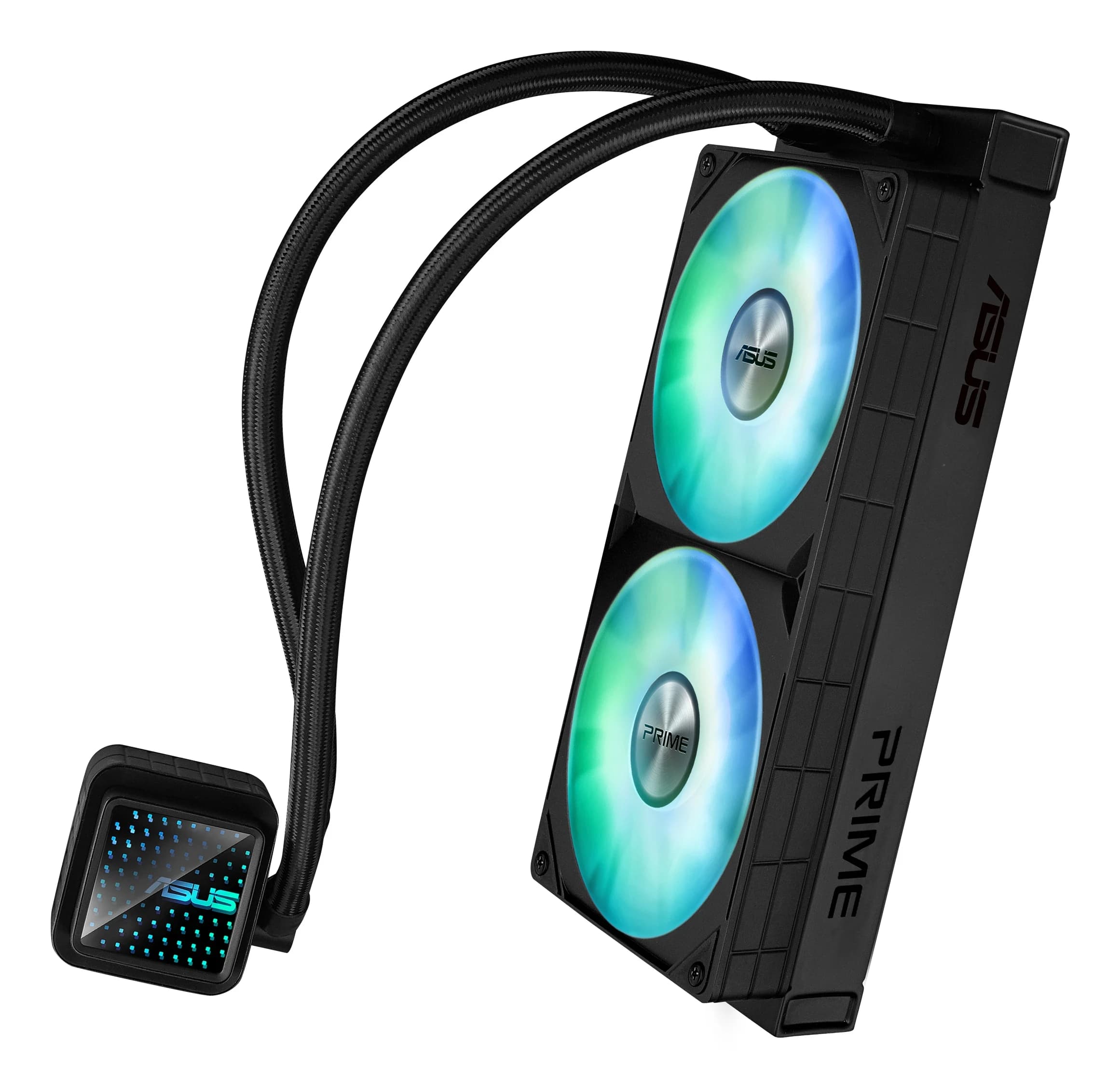 Система жидкостного охлаждения ASUS PRIME LC 240 ARGB, LGA1851/LGA1700/1200/115x/AM4/AM5,TDP 280W, Water block dimention:65.1 x 60.58 x 68.5 mm, 600 - 2200 RPM +/- 10%, 2x(120 x 120 x 25 mm), 75.7 CFM, 34 dB
