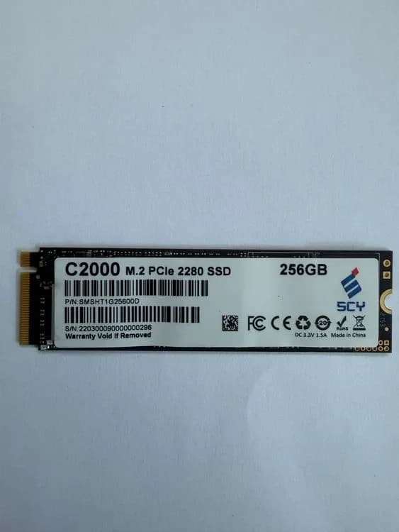 SSD SCY C2000 256GB M.2 2280 PCI-E NVMe BULK