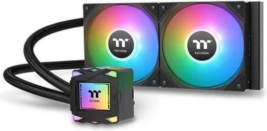 Система жидкостного охлаждения Thermaltake LA240 ARGB Sync AIO Liquid Cooler/All-In-One Liquid Cooler Sys/120 ARGB Fan x1/TDP 350W,PWM600-2500RPM/MB Sync only Intel LGA 2066/2011-3/2011/1851/1700/1200/115x and AMD AM5/AM4/AM3+/AM3/Black [CL-W457-PL12SW-A]