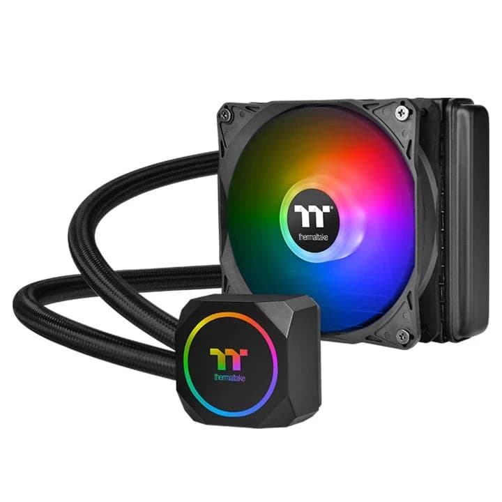 Система жидкостного охлаждения Thermaltake TH120 ARGB (290 Вт, 120 мм, 28.2 дБА) черный [1CL-W285-PL12SW-A]