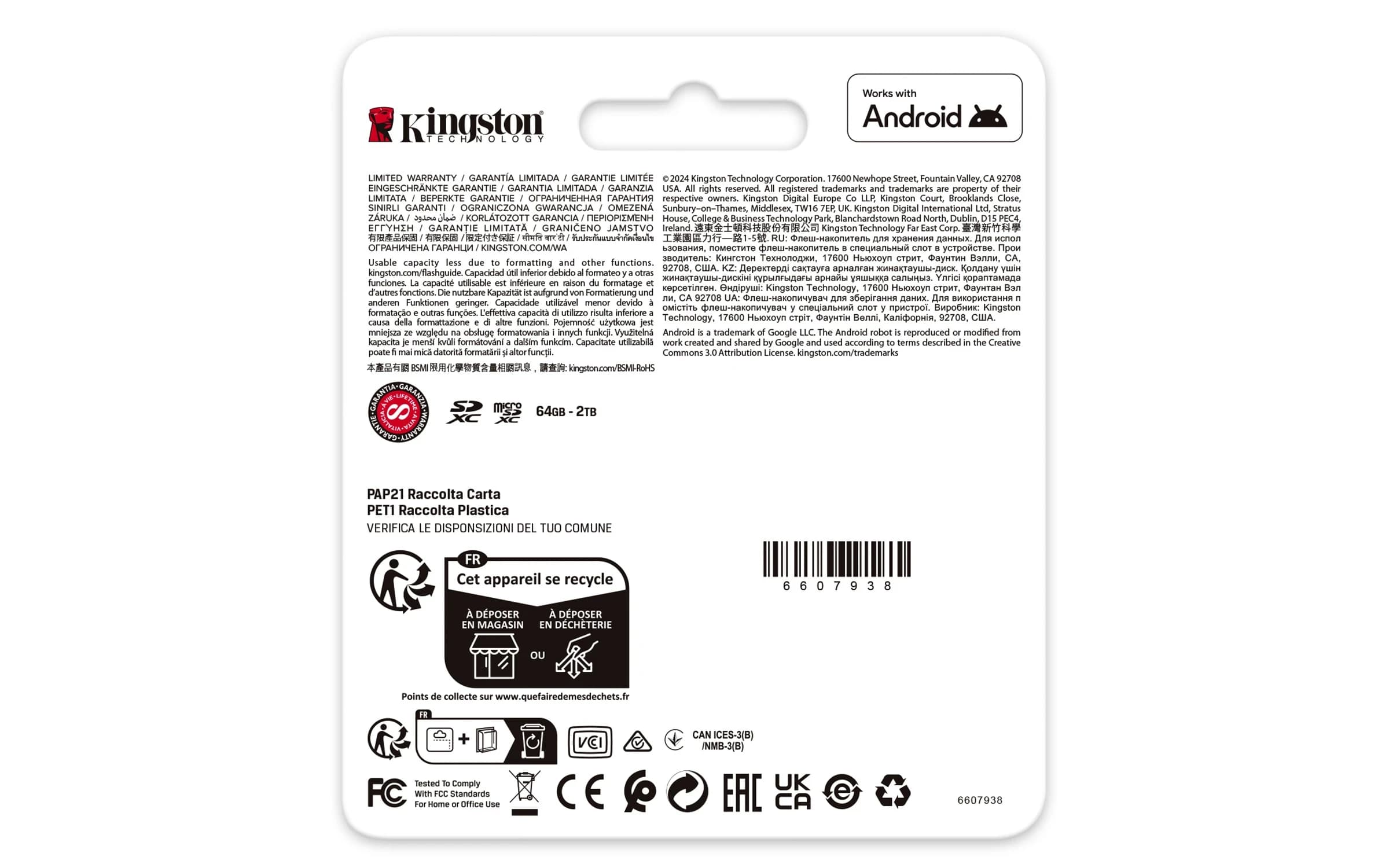 Карта памяти Secure Digital Card Kingston 128GB Canvas Go! Plus Class 10, UHS-I, U3, V30 [SDG4/128GB]