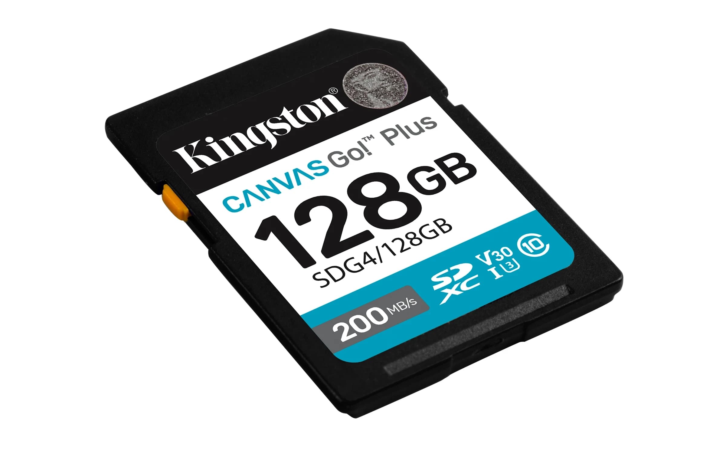 Карта памяти Secure Digital Card Kingston 128GB Canvas Go! Plus Class 10, UHS-I, U3, V30 [SDG4/128GB]