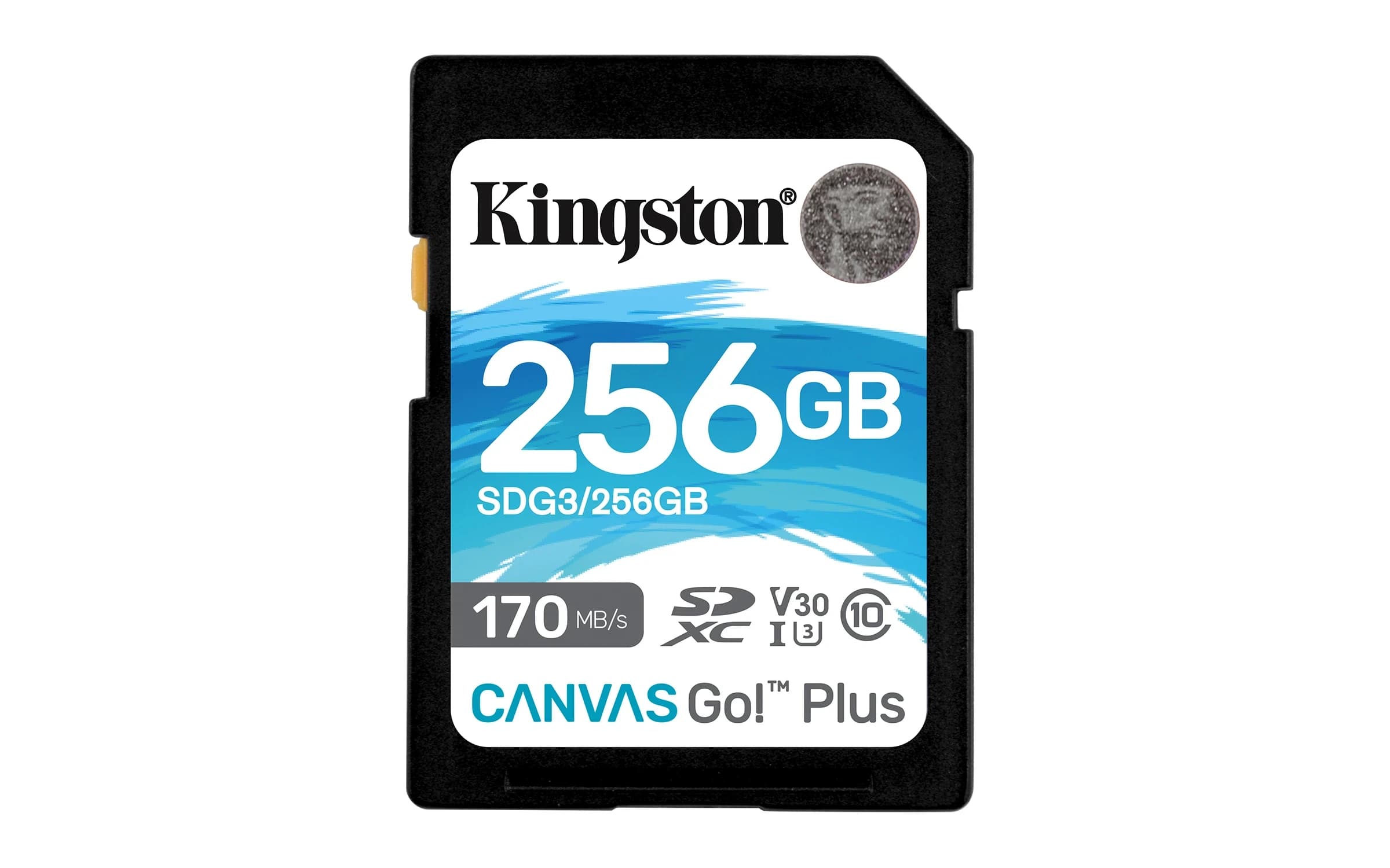Карта памяти Secure Digital Card Kingston 256GB Canvas Go! Plus Class 10, UHS-I, U3, V30 [SDG3/256GB]