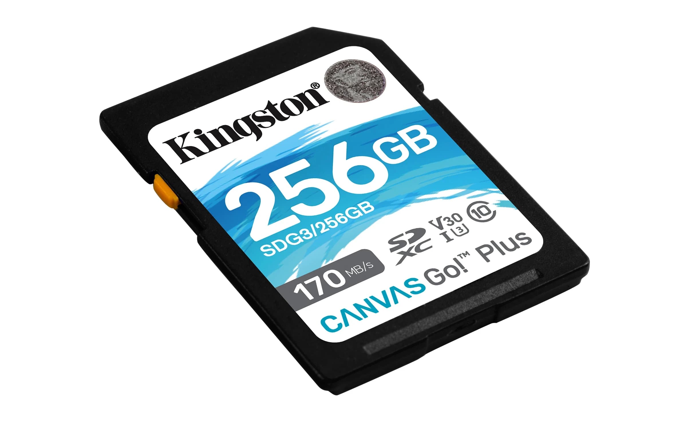 Карта памяти Secure Digital Card Kingston 256GB Canvas Go! Plus Class 10, UHS-I, U3, V30 [SDG3/256GB]