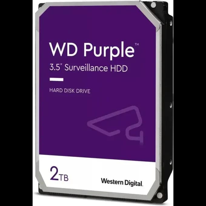 Жесткий диск HDD 2TB Western Digital WD Purple, 5400rpm, 64MB, SATAIII [WD23PURZ]