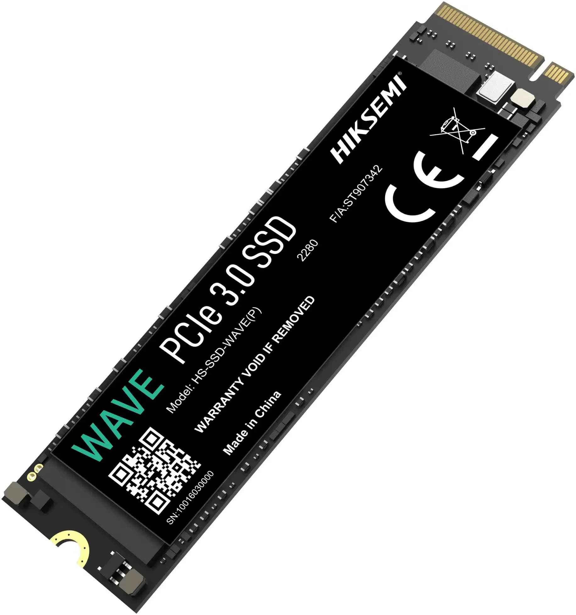 Твердотельный накопитель 1024GB SSD HIKSEMI (HIKVISION) 3D NAND, Read / Write: 2540/2450MB/s, M.2 2280 PCIe NVME [HS-SSD-WAVE-P-1024G]