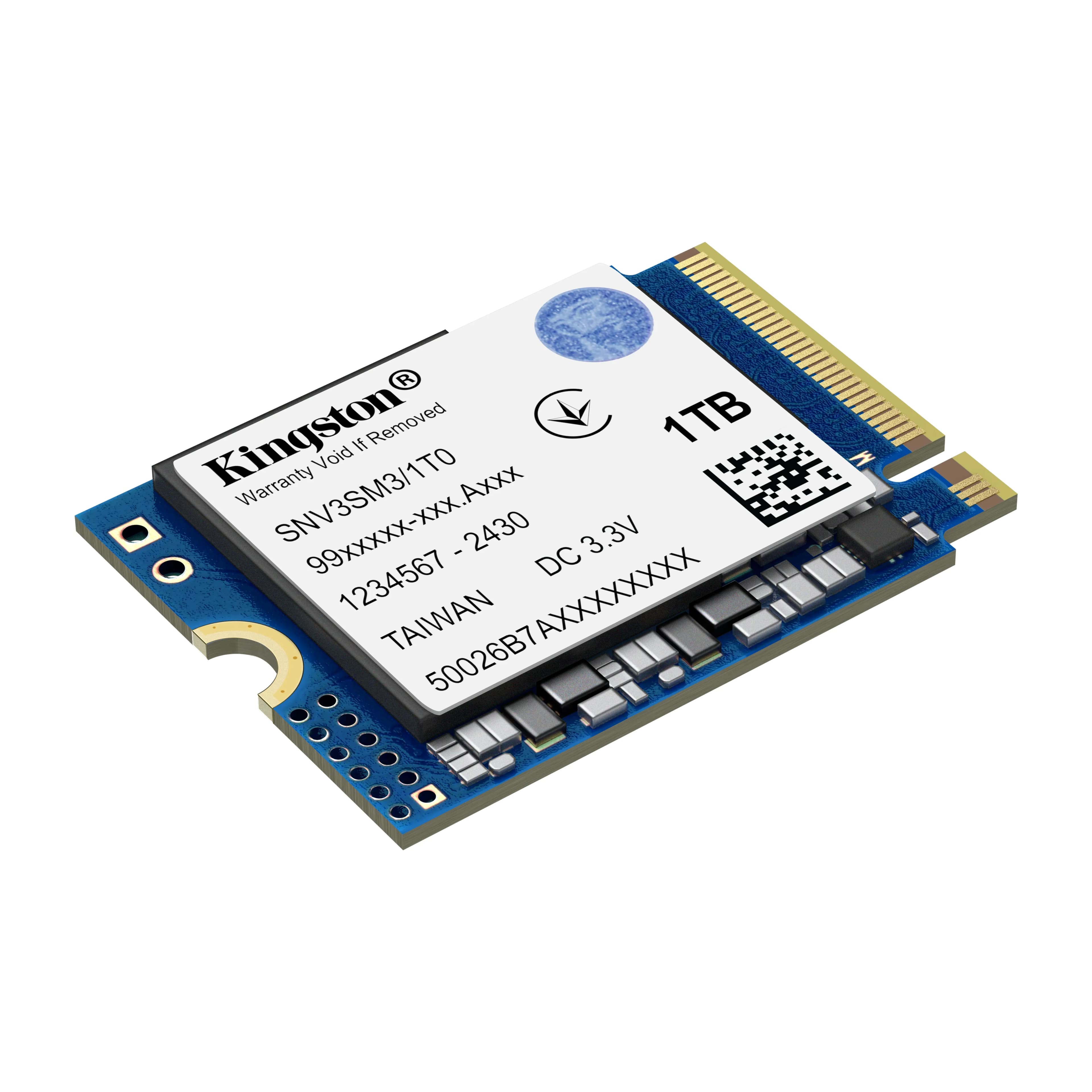 Твердотельный накопитель SSD 1000GB Kingston Digital Ships NV3 PCIe 4.0 x4 NVMe M.2 2230 NVMe Read/Write up 6000/4000MB/s [SNV3SM3/1T0]