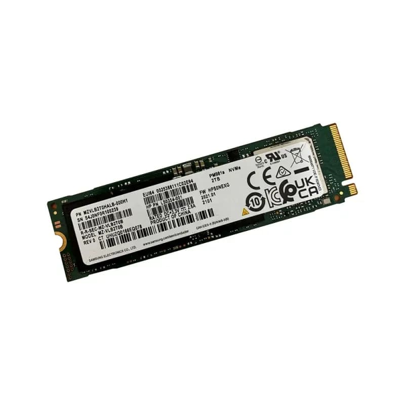 Твердотельный накопитель SSD 1024GB Samsung NVMe M.2 2280 PCI Express 3.0 x4 (NVMe R/W:3500/3000MB/s) [MZ-VLB1T0B] pulled