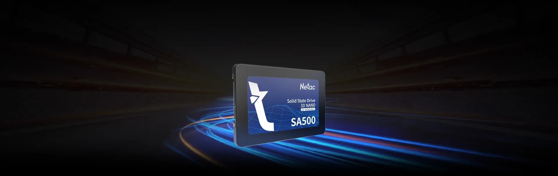 Твердотельный накопитель SSD 512GB Netac SA500 3D NAND SATA 2.5-inch, Read/Write up 520/450MB/s [NT01SA500-512-S3X]