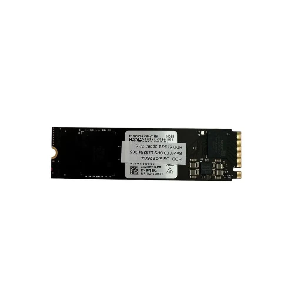 Твердотельный накопитель SSD 512GB Sandisk NVMe M.2 2280 PCI Express 3.0 x4 (NVMe R/W:6000/5300MB/s) [N94050-001] pulled