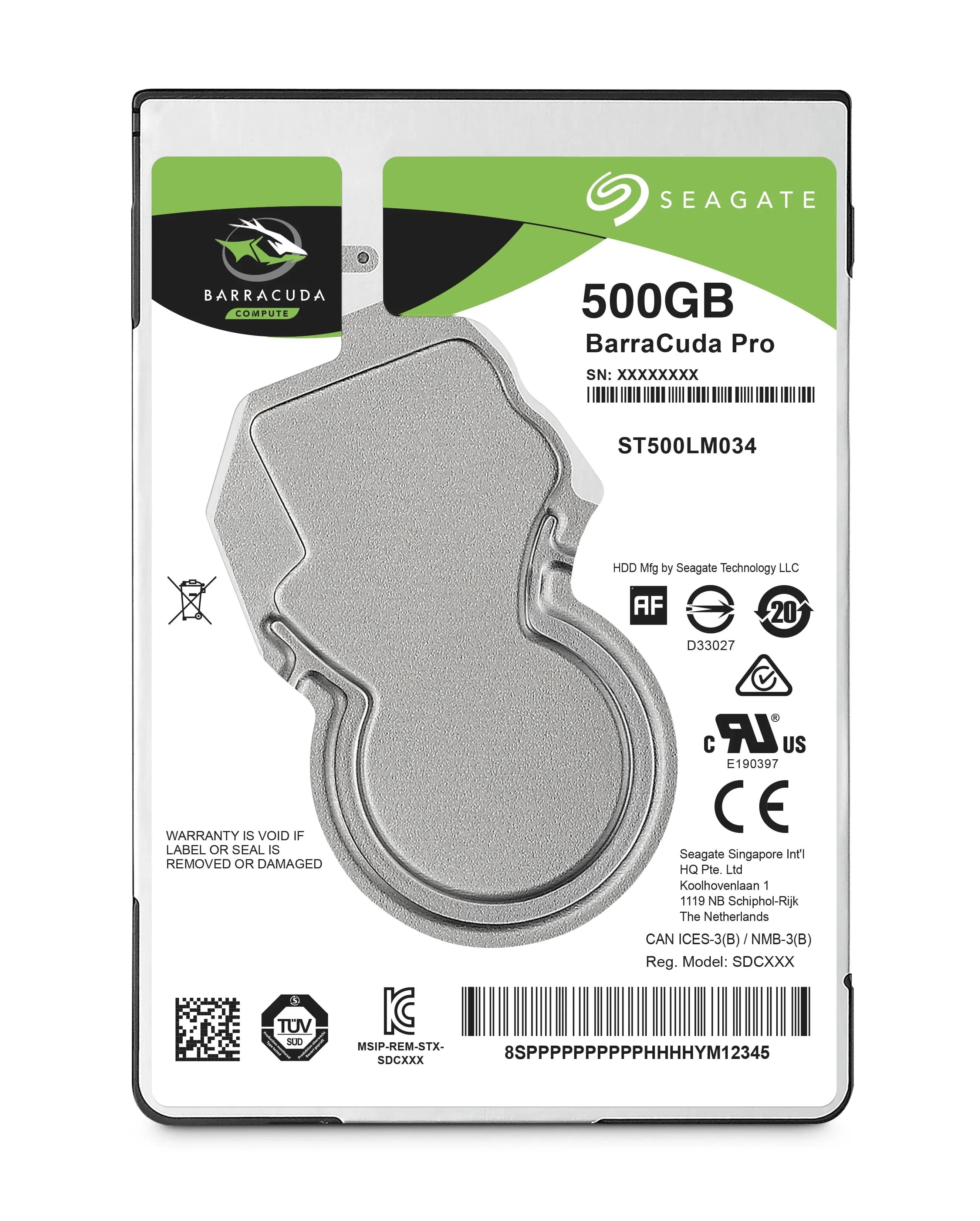 Seagate Barracuda Pro внутренний жесткий диск 500 GB 7200 RPM 128 MB 2.5" Serial ATA III [ST500LM034]