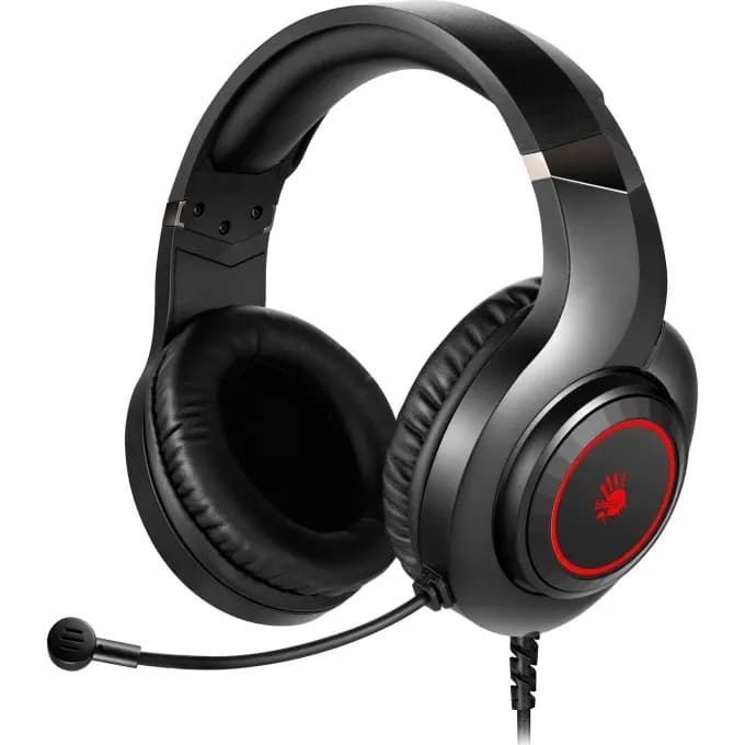Наушники с микрофоном A4Tech Bloody G220S, Black/Red, 20-20000Ghz, 100dB, 44dB(mic), USB, 2m