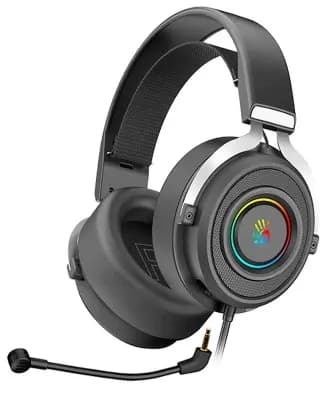 Наушники с микрофоном A4Tech Bloody G535P, Дуговые, 3.5mm MiniJack +USB, 20Hz-20kHz, 105dB/-44dB, Длина кабеля 2 м, 7.1 виртуальный объемный звук , Черно-серые