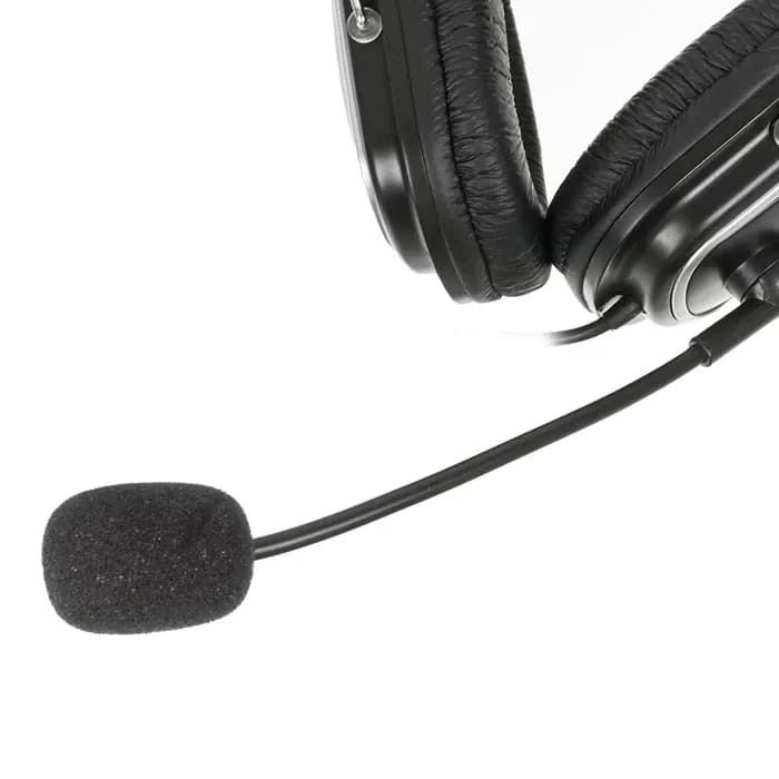Наушники с микрофоном A4Tech HS-50, Black, 20-20000Ghz, 97dB, 2 x mini jack 3.5 mm, 40mm, 2m