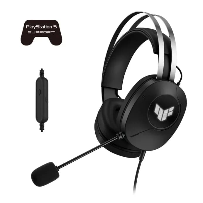 Наушники с микрофоном ASUS TUF GAMING H1 GEN II, 20-20KHz, -40dB, 32Ohm, 2m