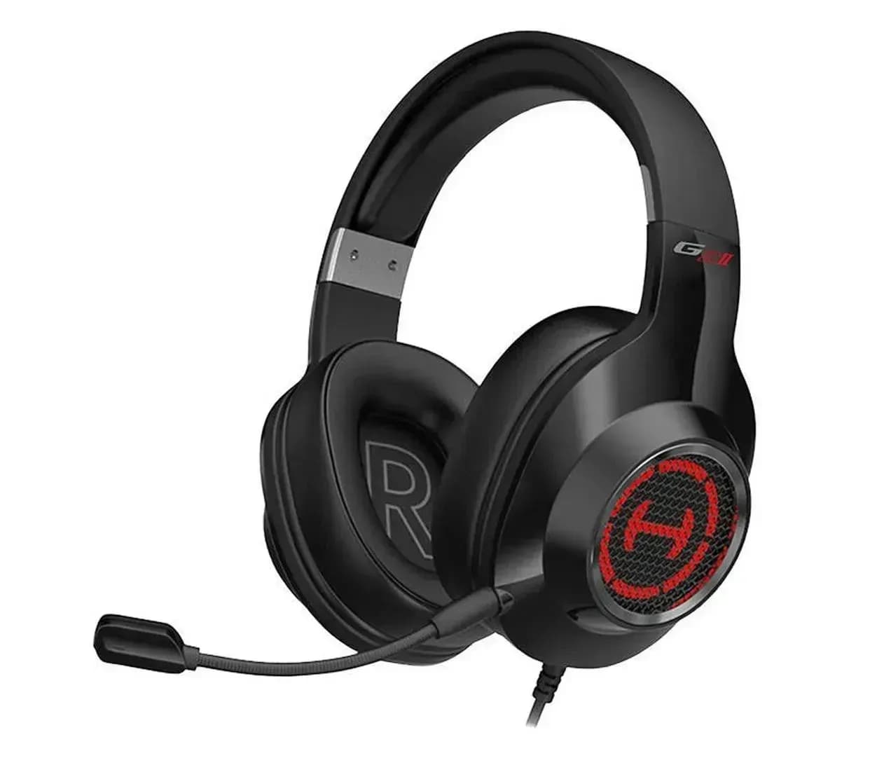 Наушники с микрофоном Edifier G2 II Black охватывающие, с регулятором громкости,20-20000Hz, 7.1, USB, RGB