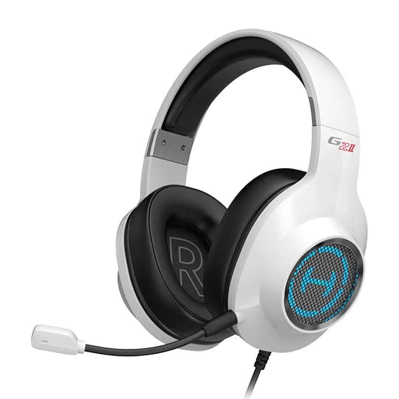 Наушники с микрофоном Edifier G2 II White охватывающие, с регулятором громкости,20-20000Hz, 7.1, USB, RGB white