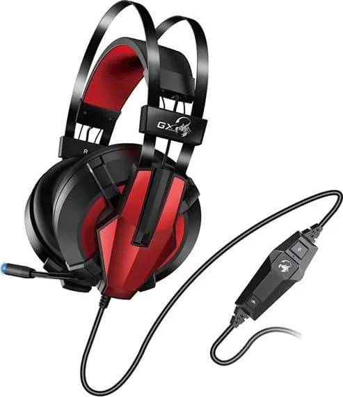 Наушники с микрофоном Genius HS-G710V, Дуговые, USB, 20Hz-20kHz, 110dB/-54dB, длина кабеля 1.8 м, Черный