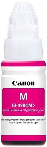 Чернила для Canon PIXMA GI-490 Magenta 70 мл., краска для заправки принтера G2411, G2415, G3400, G3410, G3411, G3415, G3420, G4400, MG2540S TS3340 [0665C001AA]