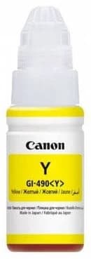 Чернила для Canon PIXMA GI-490 Yellow 70 мл., краска для заправки принтера G2411, G2415, G3400, G3410, G3411, G3415, G3420, G4400, MG2540S TS3340 [0666C001AA]