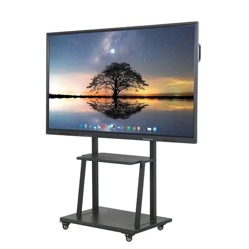 Интерактивная панель Aeromax YC750D, Android 14, 8+128GB, 75" (3840x2160) UHD LED 4K, Touch, 20 точек касания, закаленное стекло, антибликовый, BT, WiFi, HDMI, VGA, LAN, AV, wall mounted bracket