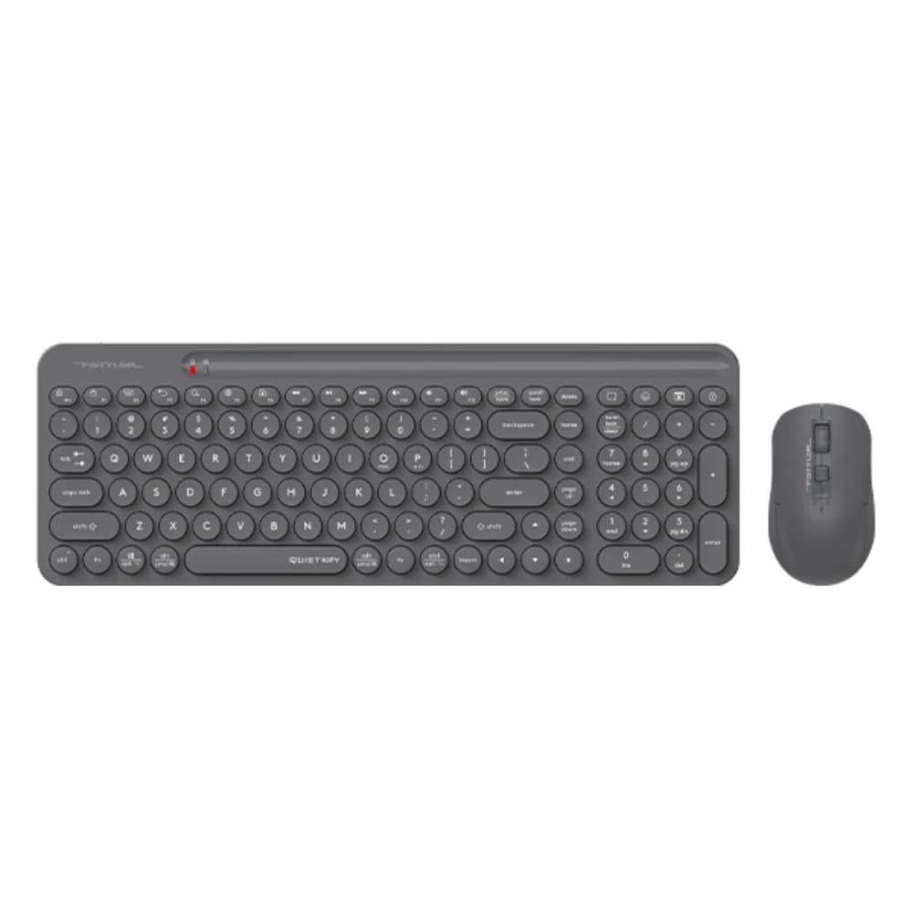 Беспроводная клавиатура + мышь A4TECH FSTYLER FG3300 Air2 Grey, мембранная, 107btns, 2000dpi, 4btns, USB, Серый