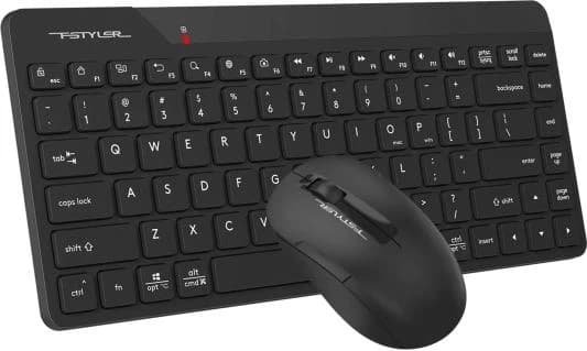 Комплект клавиатура и мышь A4Tech Fstyler FG2200 Air 2 (86 клавиш, 1200 dpi, 15 м) чёрный
