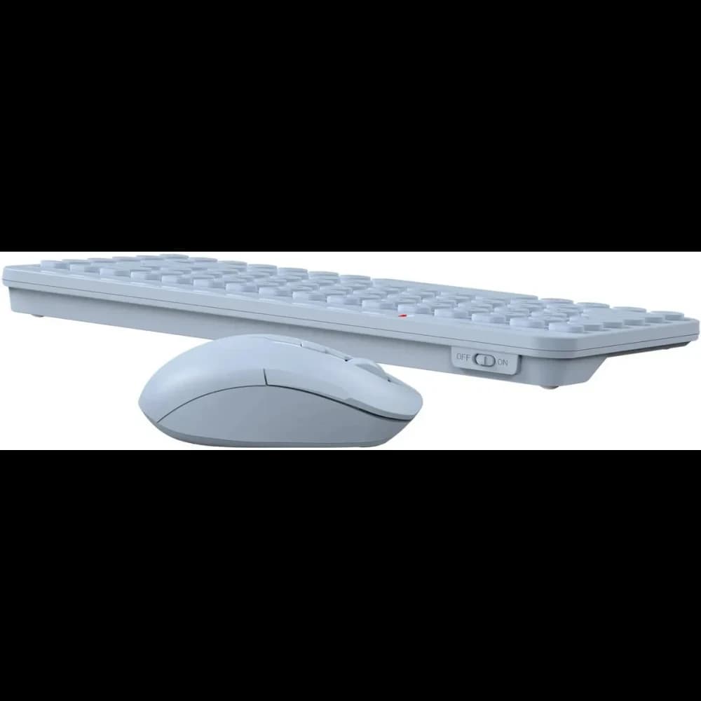 Беспроводная клавиатура+мышь A4tech Fstyler FG3200 Air 2 Blue мембранная, 86 клв, ANSI, оптическая, светодиодная, 1200 dpi, 15м, адаптер Type-C, USB ресивер