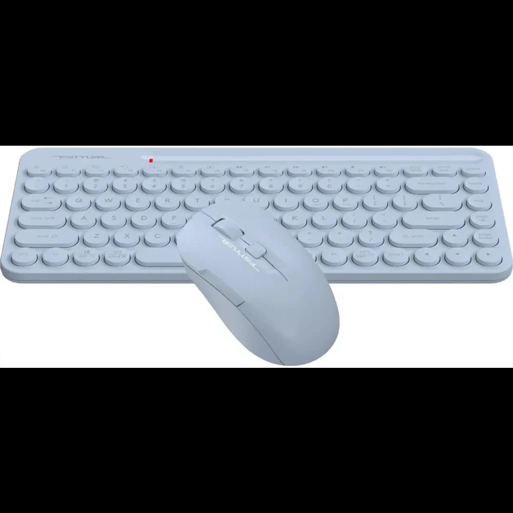 Беспроводная клавиатура+мышь A4tech Fstyler FG3200 Air 2 Blue мембранная, 86 клв, ANSI, оптическая, светодиодная, 1200 dpi, 15м, адаптер Type-C, USB ресивер