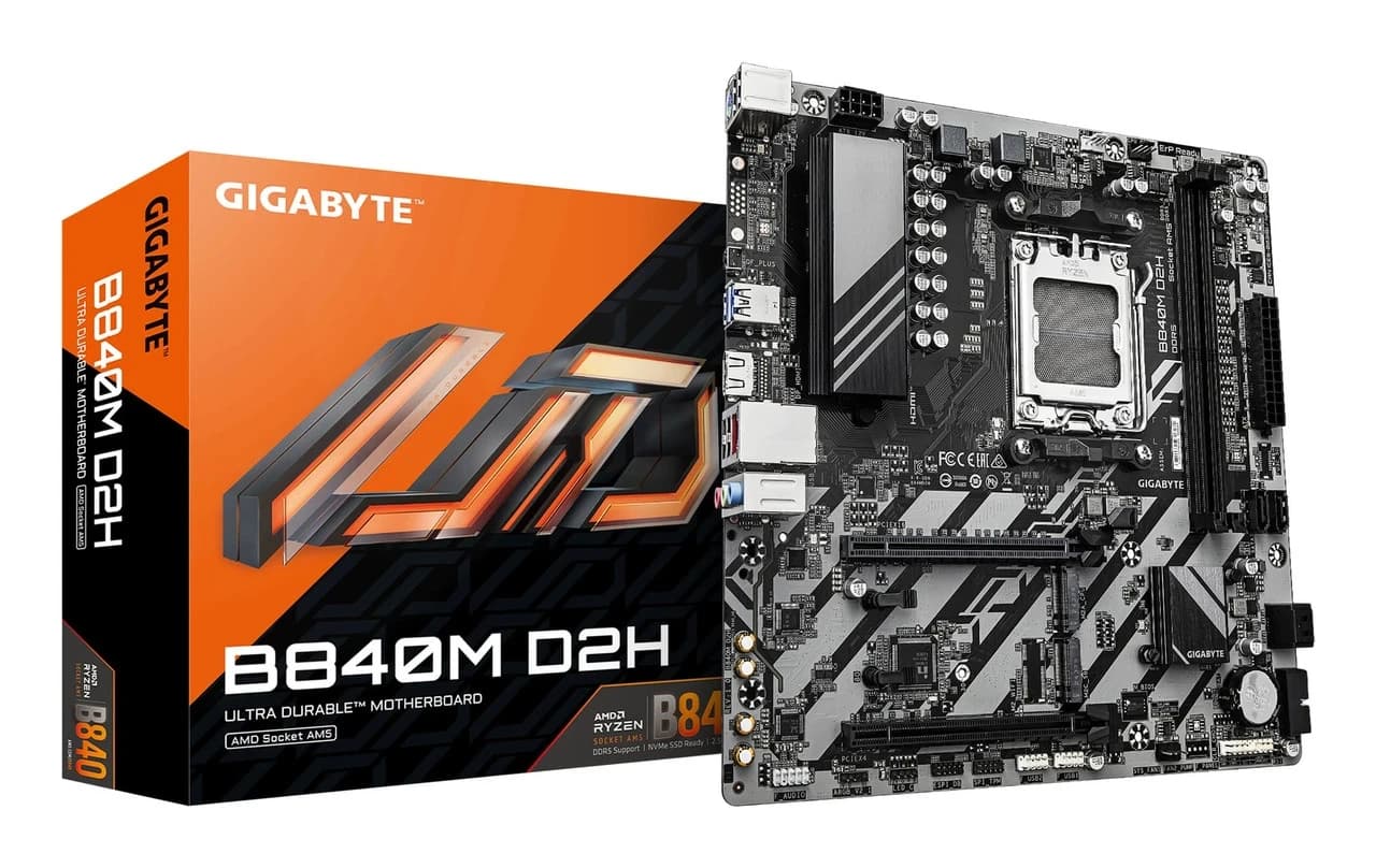 Материнская плата AM5 GIGABYTE B840M D2H