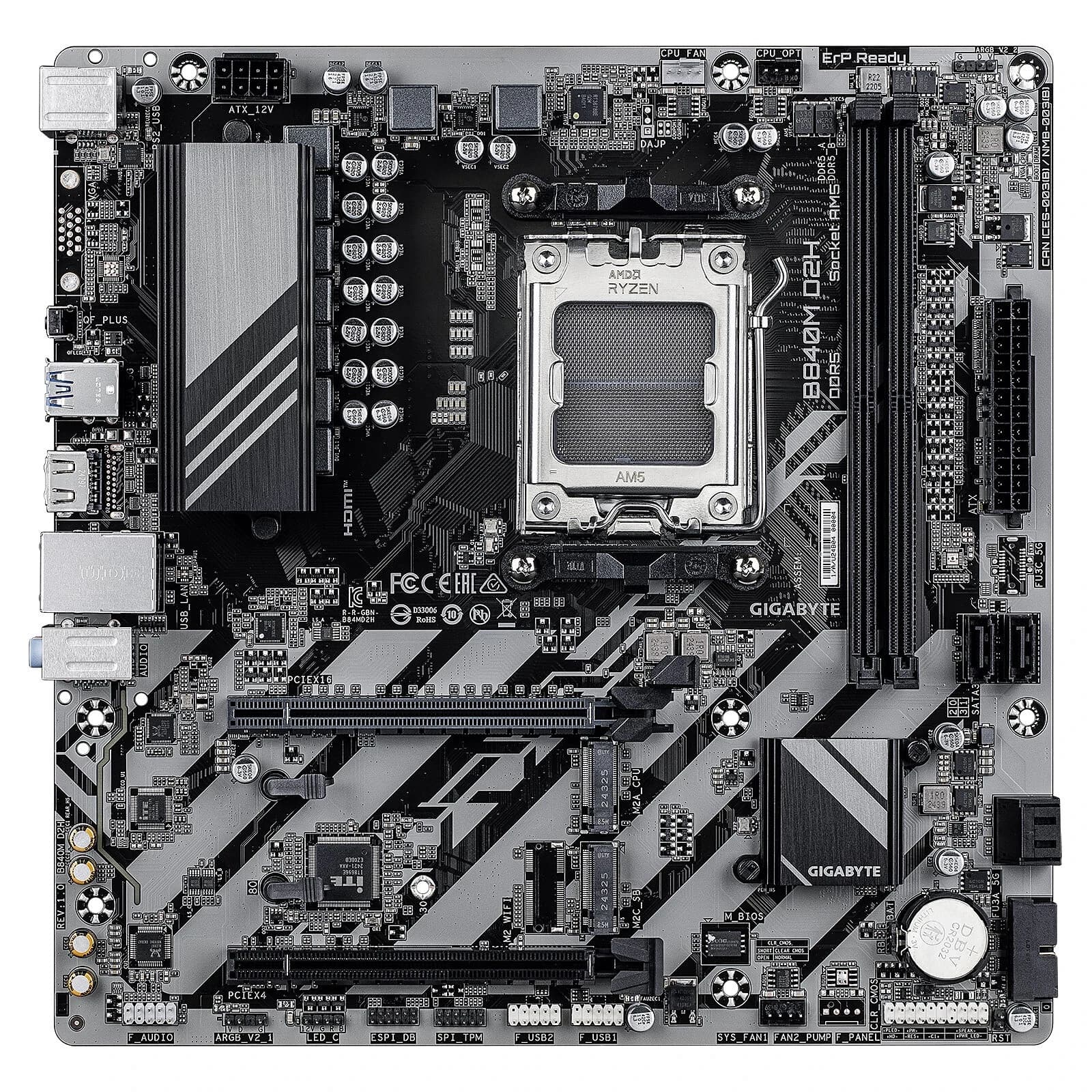 Материнская плата AM5 GIGABYTE B840M D2H
