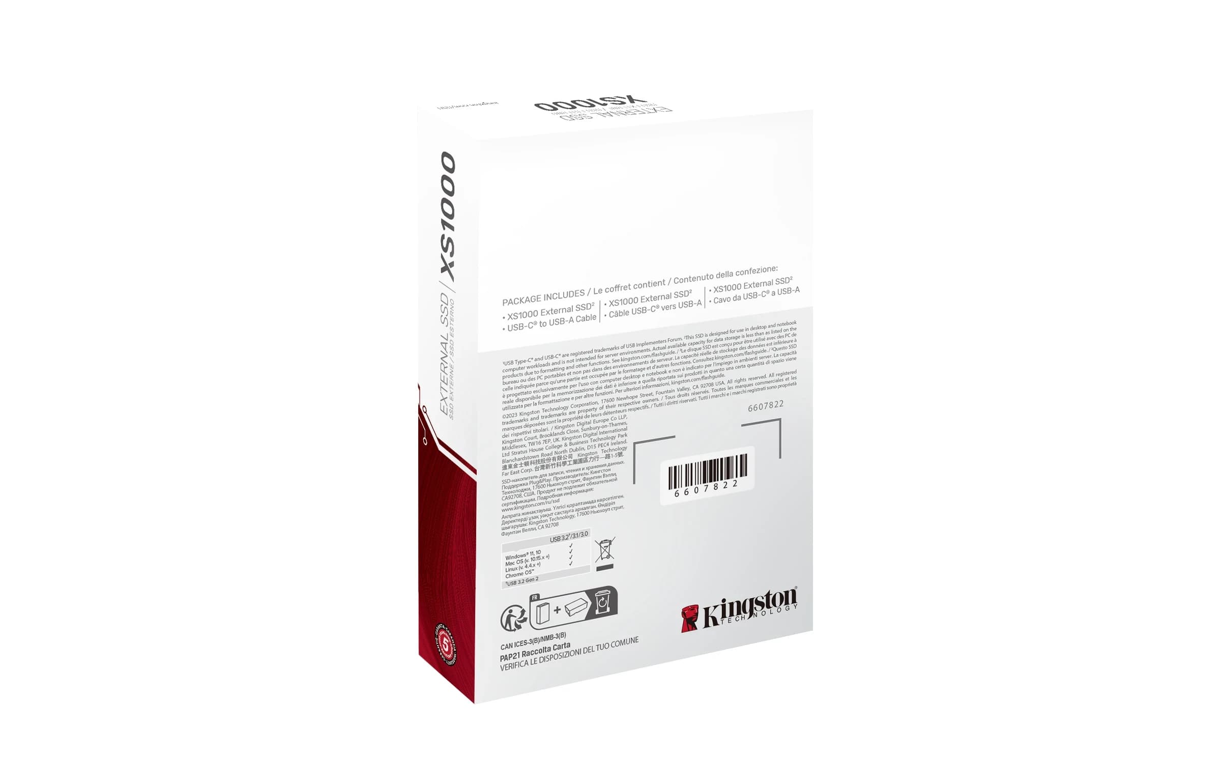 Portable SSD KINGSTON XS1000 1TB USB 3.2 Type-C