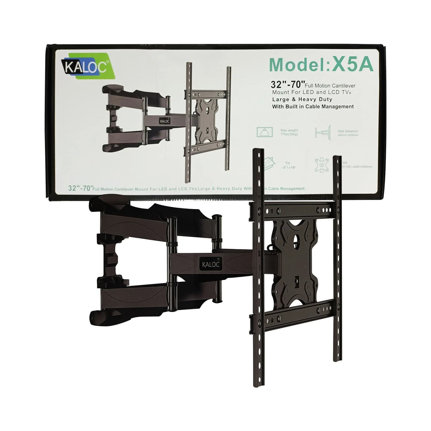 Кронштейн для монитора Kaloc Zeno KLC-X5A (35 кг, VESA 400x400 мм) черный