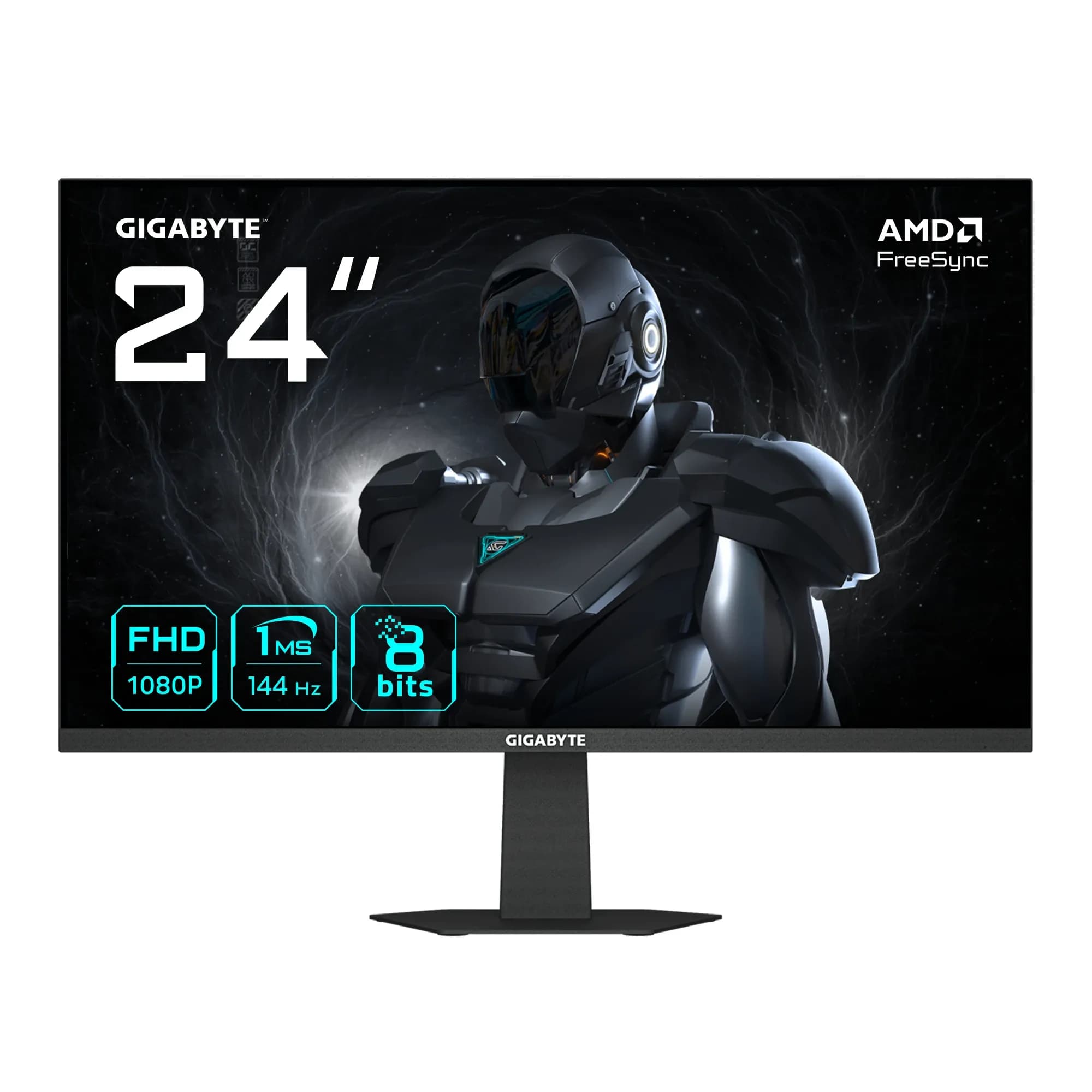 Монитор LCD 23.8" Gigabyte GS24F14, IPS, Black, 1920x1080, 1500:1, 300cd/m2, 144Hz, 178/178, 1ms, HDMI, DP