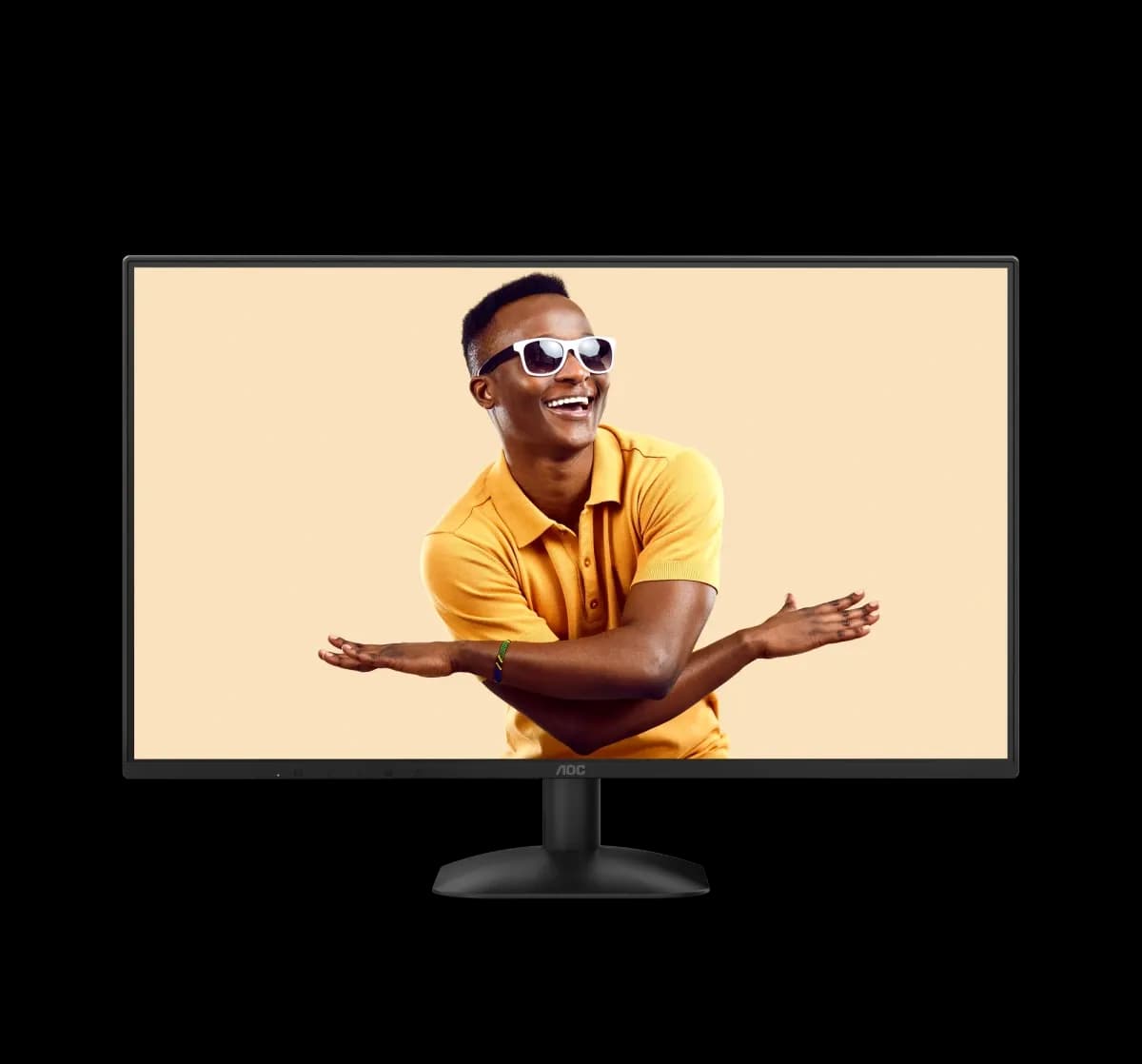 Монитор LCD 27" AOC 27B31H/01, IPS, Black, 1920x1080, 120Hz, 20000000 : 1, 300cd/m2, 178/178, 1ms, Flicker Free, Low Blue Ligh, Adaptive Sync, безрамная конструкция, Vesa 100x100, VGA, HDMI (в комплекте)