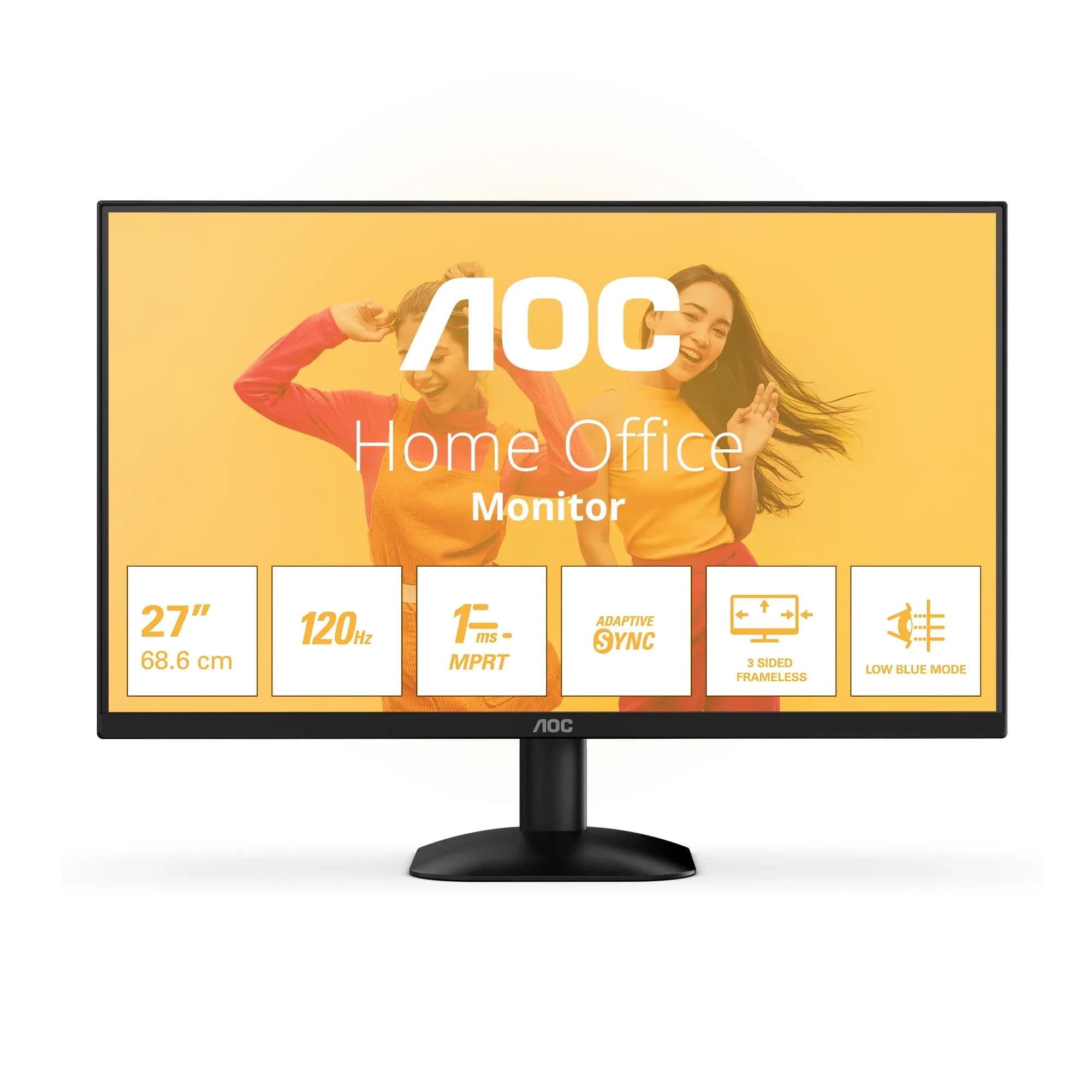 Монитор LCD 27" AOC 27B35HM/01, VA, 1920х1080 FHD, 20M:1, 250cd/m2, 178/178, 1ms, 100Hz, 16:9, 3000:1, 16.7M, 1-4ms HDMI