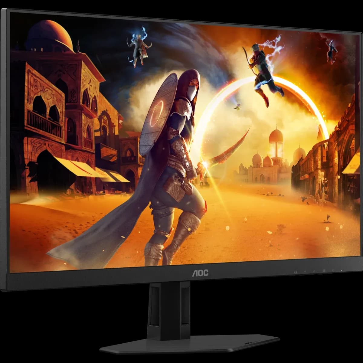 Монитор LCD 27" AOC 27G4HRE, Fast IPS, Black, 1920x1080, 200Hz, 80M:1, 300cd/m2, 178/178, 0,5ms, Tilt, G-SYNC Compatible, HDR 10, регулировка по наклону, динамики 2x2W, 2xHDMI и DP1.4, выход на наушники (HDMI, DP в комплекте)
