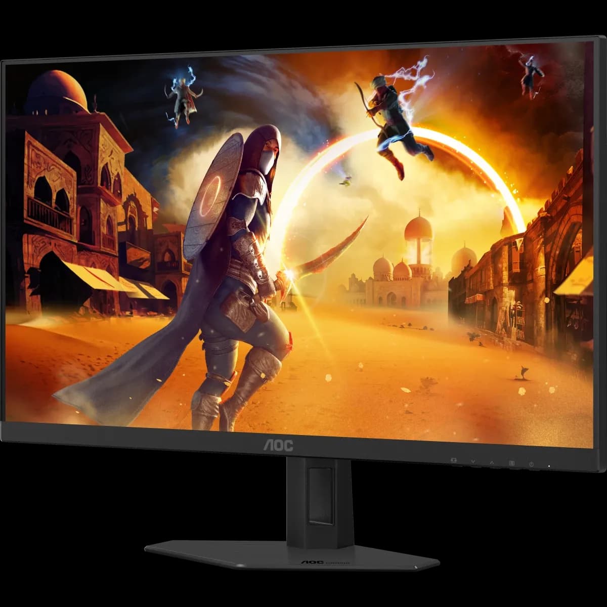 Монитор LCD 27" AOC 27G4HRE, Fast IPS, Black, 1920x1080, 200Hz, 80M:1, 300cd/m2, 178/178, 0,5ms, Tilt, G-SYNC Compatible, HDR 10, регулировка по наклону, динамики 2x2W, 2xHDMI и DP1.4, выход на наушники (HDMI, DP в комплекте)
