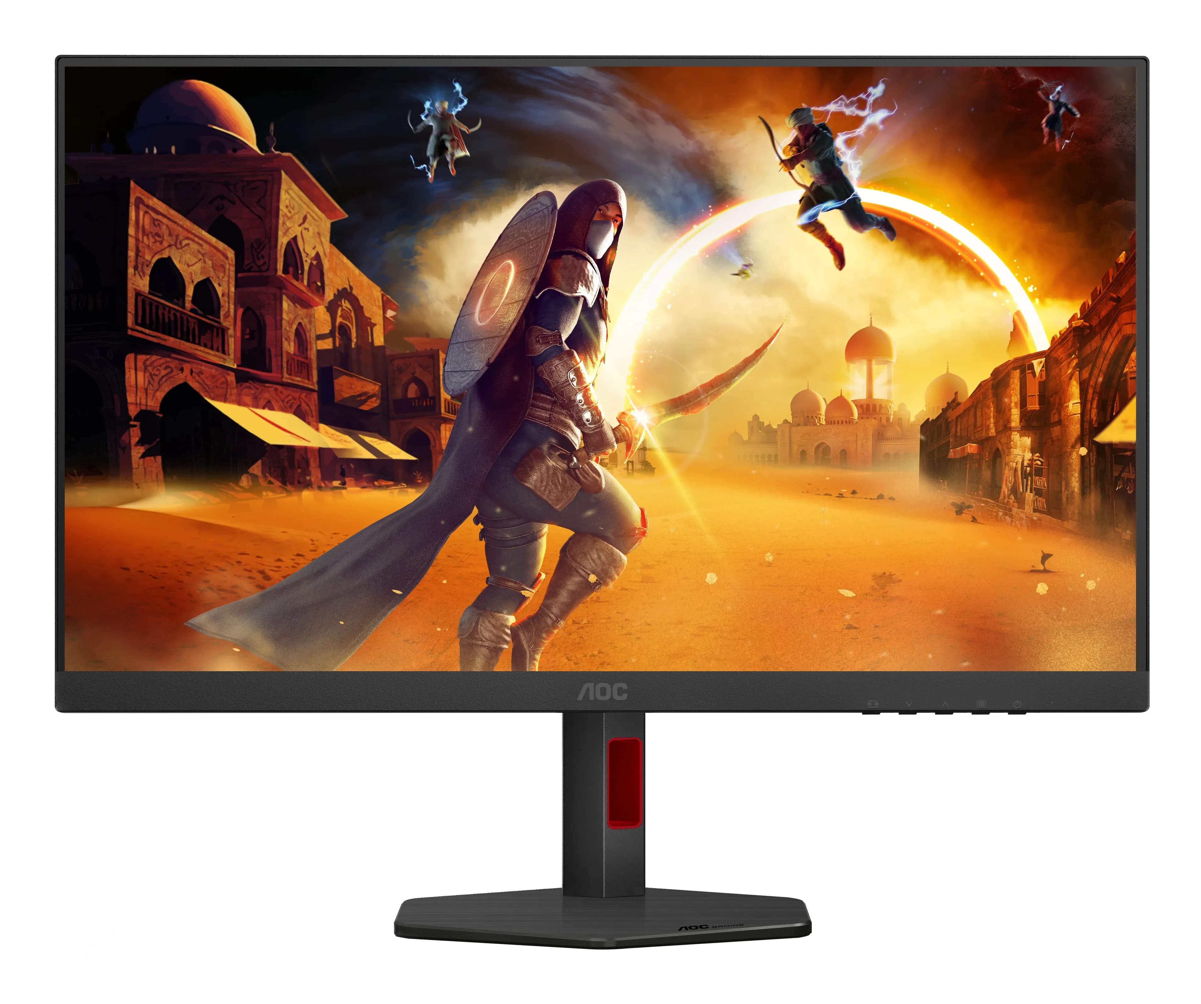 Монитор LCD 27" AOC 27G4ZR, Fast IPS, Black, 1920x1080, 80M:1, 300cd/m2, 178/178, 1ms, 260Hz, Tilt, G-SYNC Compatible, HDR 10, регулировка по наклону, 2xHDMI, DP, выход на наушники (HDMI, DP в комплекте)