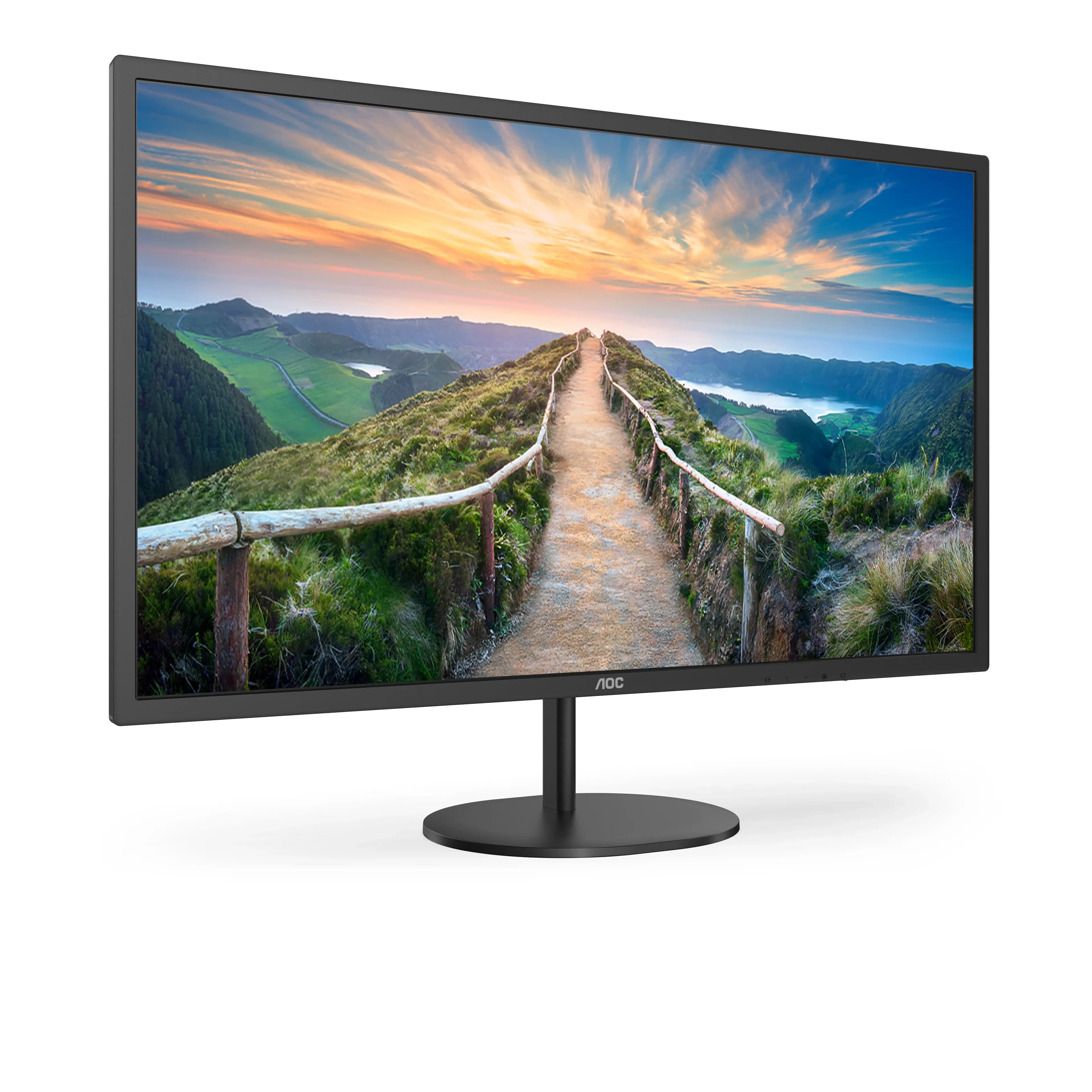 Монитор LCD 31.5" AOC Q32V4, IPS, Black, 2560x1440, 20M:1, 250cd/m2, 178/178, 4ms, 75Hz, HDMI, DP, Headphone out, Speakers 2x2W