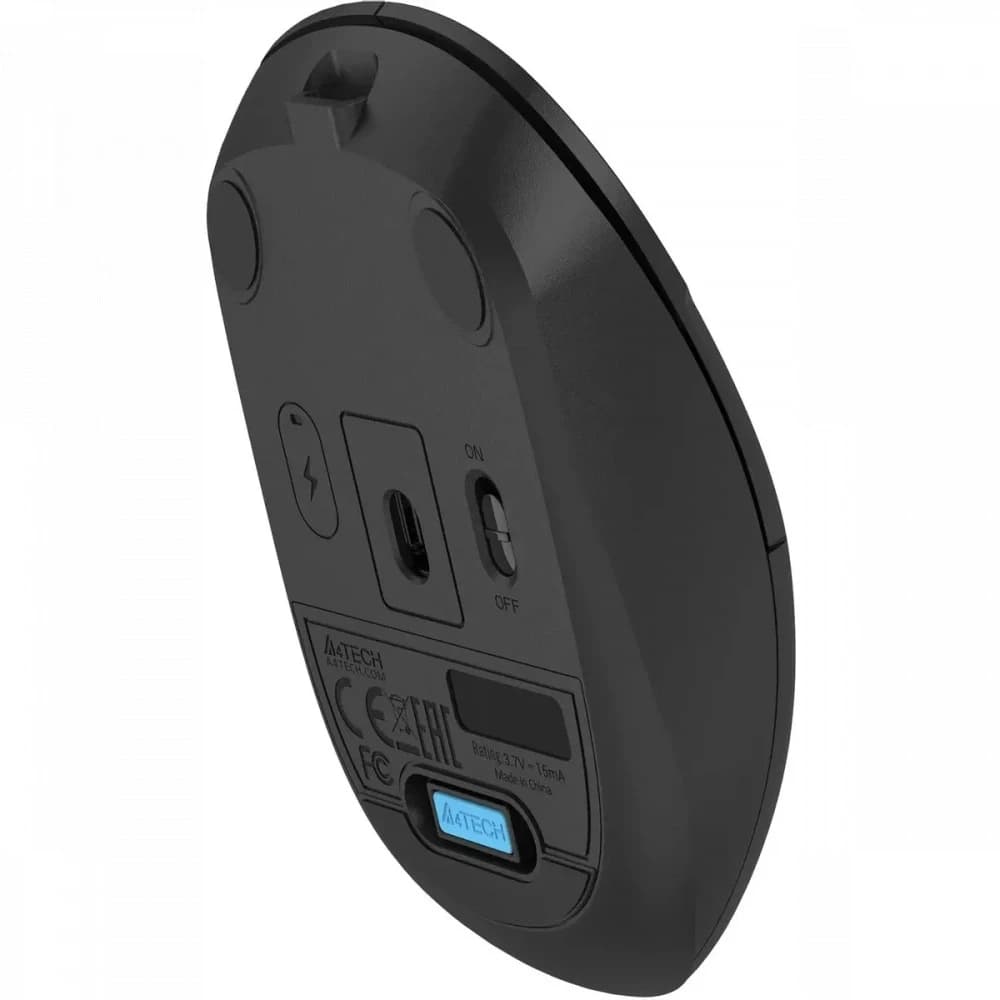 Мышь A4Tech Fstyler FG15CS Air2, чёрная, Радиоканал (USB-приёмник)