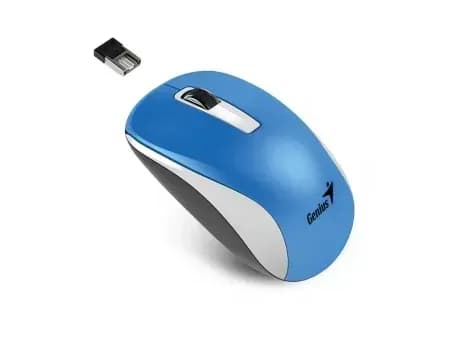 Мышь Genius NX-7010, сине-белая, Радиоканал (USB-приёмник)