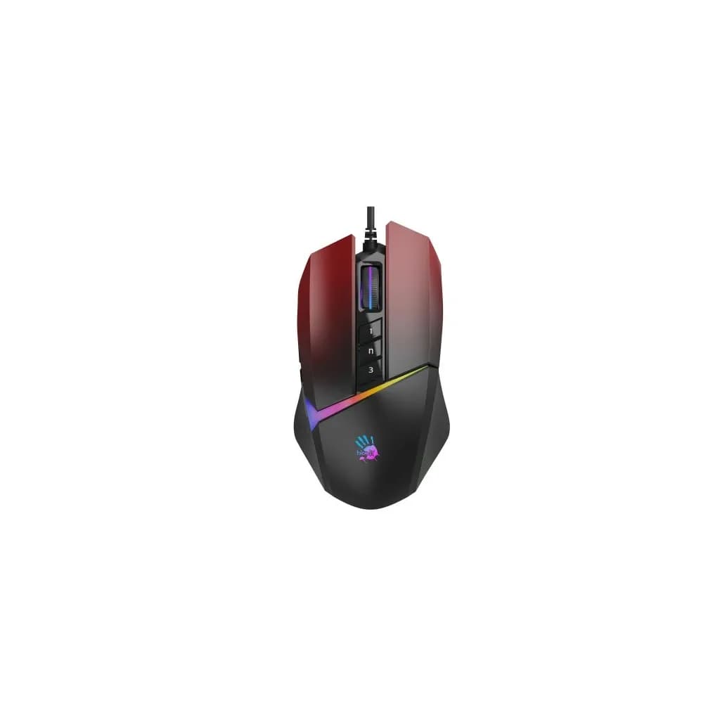 Мышь A4Tech Bloody W60 Max, чёрно-красная