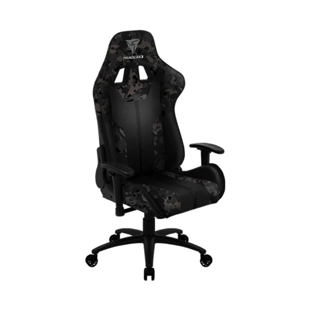Gaming Chair ThunderX3 BC3 BLACK HAWK CAMO GRAY 65mm wheels PVC Leather