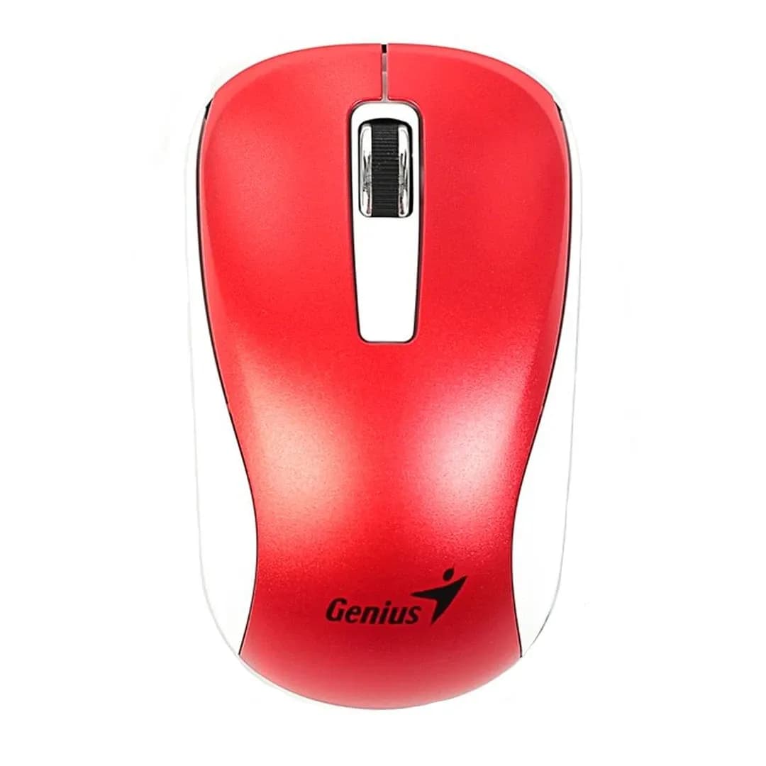 Мышь Genius NX-7010, красно-белая, Радиоканал (USB-приёмник)