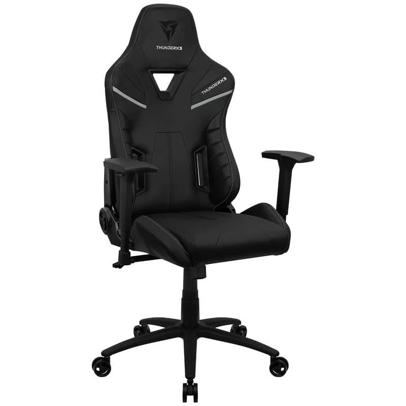 Gaming Chair ThunderX3 TC5 BLACK 3D Armrest 65mm wheels PVC Leather