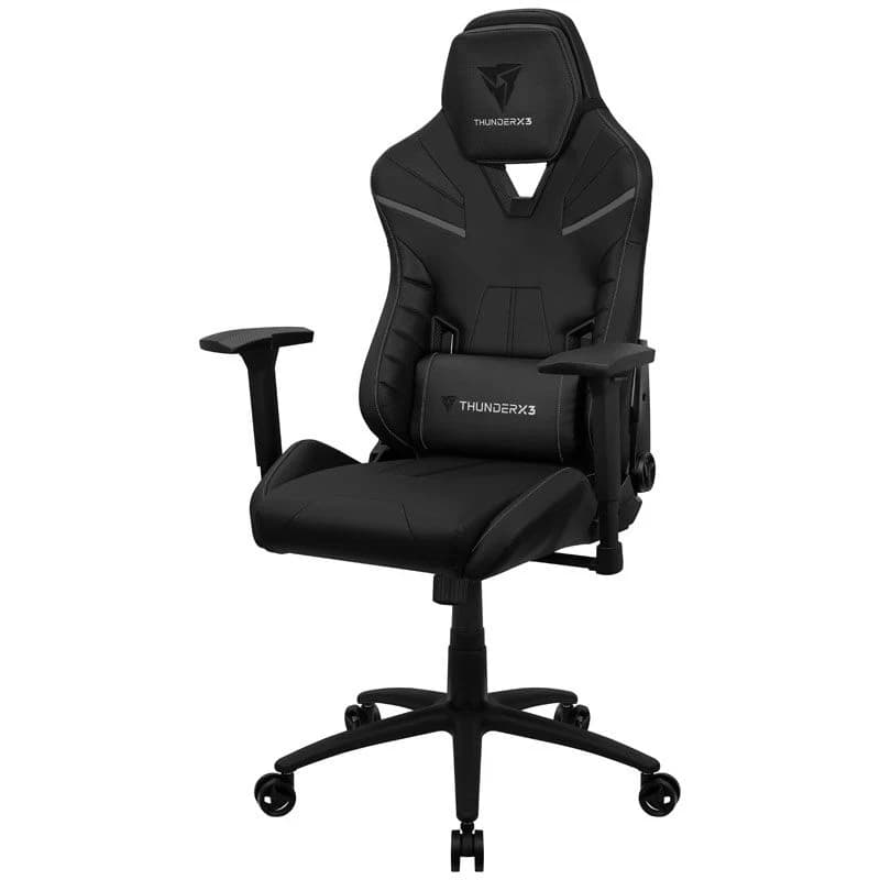 Gaming Chair ThunderX3 TC5 BLACK 3D Armrest 65mm wheels PVC Leather