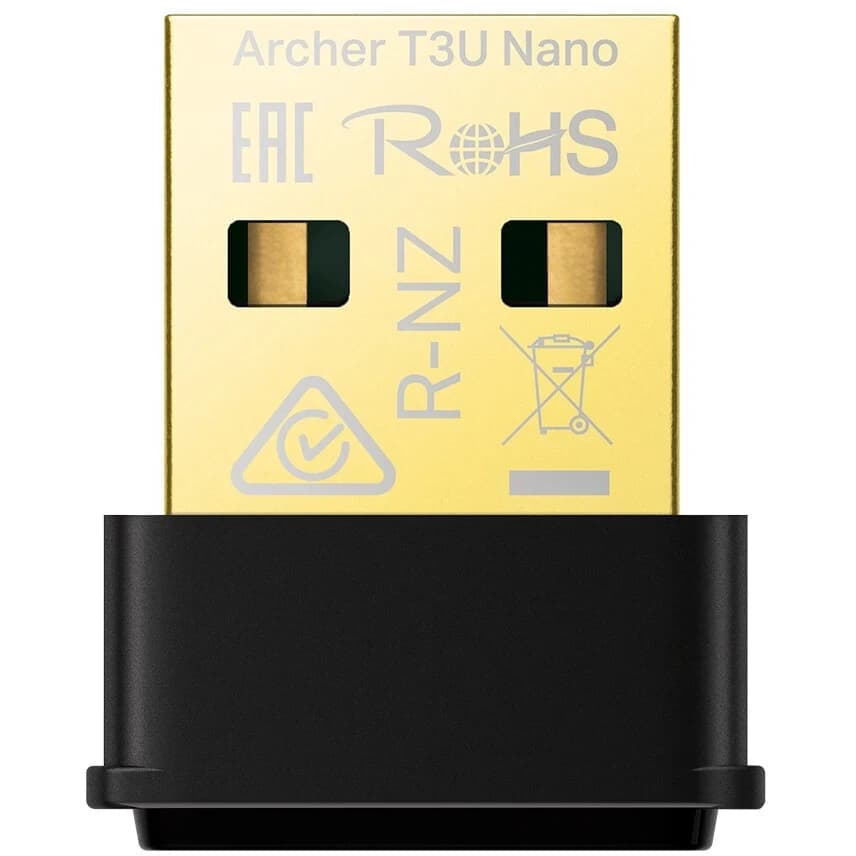 Беспроводной сетевой адаптер TP-Link Archer T3U Nano, 2.4/5 ГГц, 867M, USB 2.0