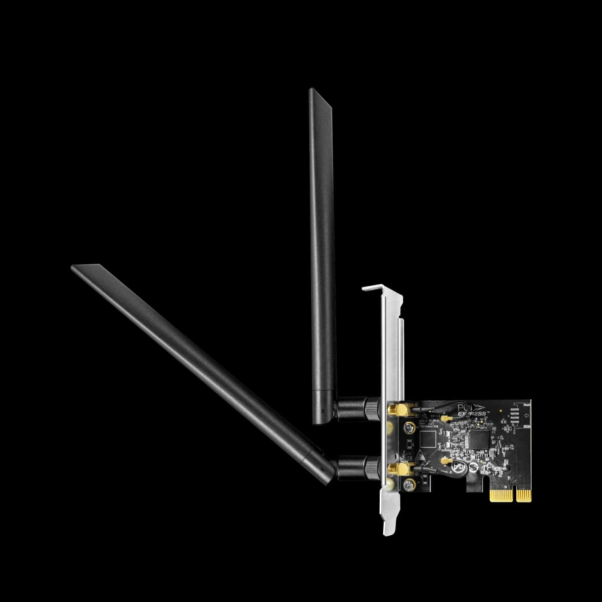 Беспроводной сетевой адаптер Wi-Fi CUDY WE1300 AC1300, 2T2R, 867Mbps at 5GHz + 400Mbps at 2.4GHz, 2 detachable antennas, PCIe