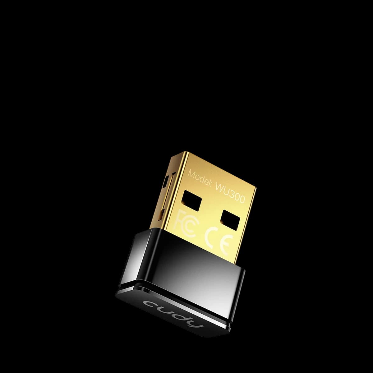 Беспроводной сетевой адаптер Wi-Fi CUDY WU300 AX300 286Mbps Wi-Fi USB Adapter, Mini Size,286Mbps at 2.4GHz, Nano Size, USB 2.0